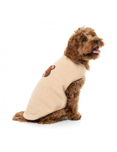 FuzzYard FuzzBear Knitted Dog Jumper, Beige