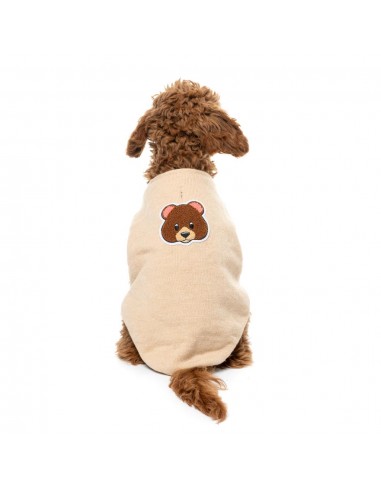 FuzzYard FuzzBear Knitted Dog Jumper, Beige