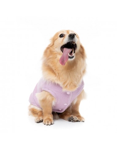 FuzzYard FuzzBear Knitted Dog Jumper, Lilac