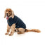 Embroidered dog jumper FuzzYard Smiley in navy