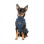 Embroidered dog jumper FuzzYard Smiley in navy