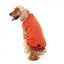 Embroidered dog jumper FuzzYard Smiley in rust