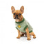 FuzzYard Smiley Tie-rus dog hoodie, green (size 1)