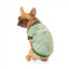FuzzYard Smiley Tie-rus dog hoodie, green (size 1)