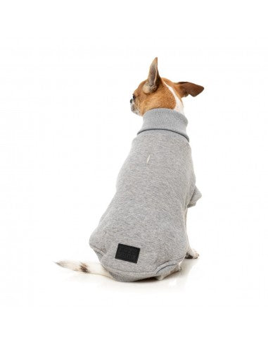Roll-neck dog jumper FuzzYard Stevie 25 in grey
