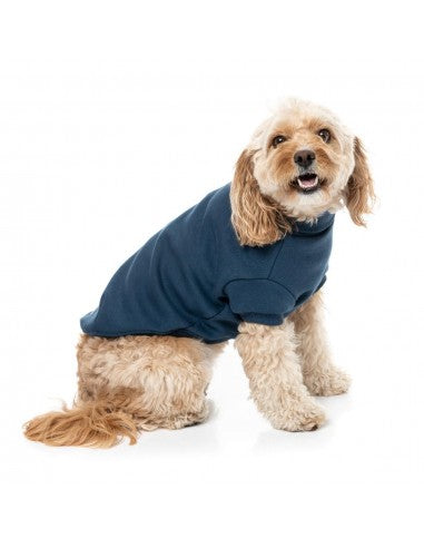 Roll-neck dog jumper FuzzYard Stevie in navy