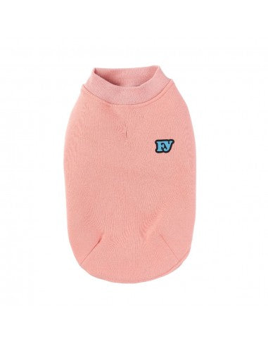 FuzzYard The Woof dog jumper, pink cotton (size 4)