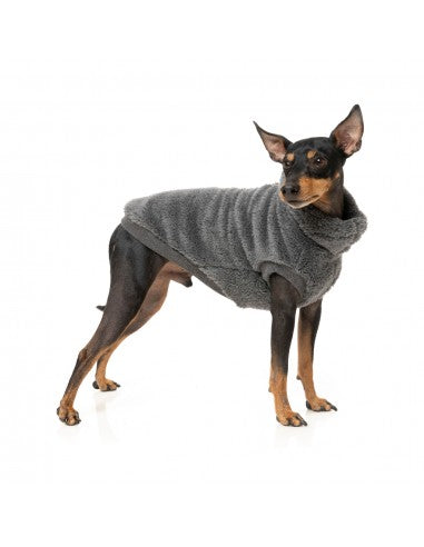 FuzzYard Turtle Teddy Dog Jumper, Charcoal