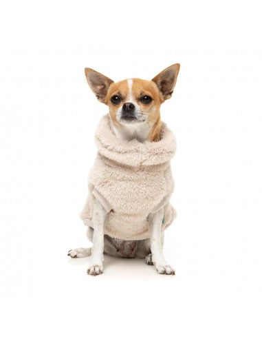FuzzYard Turtle Teddy Dog Jumper, Beige