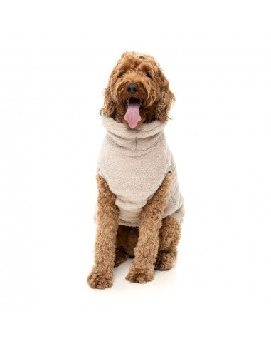 FuzzYard Turtle Teddy Dog Jumper, Beige