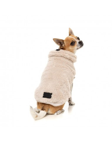 FuzzYard Turtle Teddy Dog Jumper, Beige