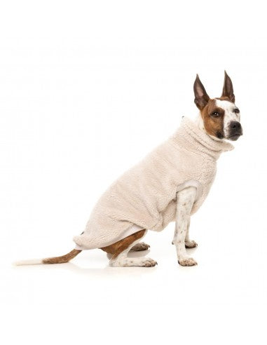 FuzzYard Turtle Teddy Dog Jumper, Beige