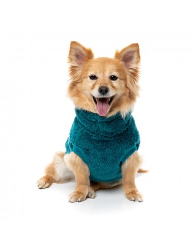 FuzzYard Turtle Teddy Dog Jumper, Deep Teal