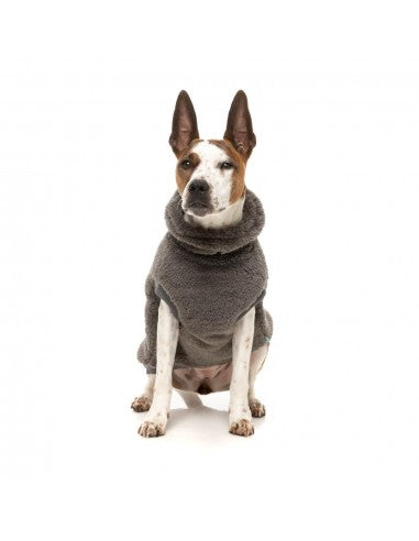 FuzzYard Turtle Teddy Dog Jumper, Gunmetal Grey