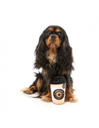 FuzzYard Barkrista Puppuccino Coffee Cup Plush Dog Toy with Squeaker