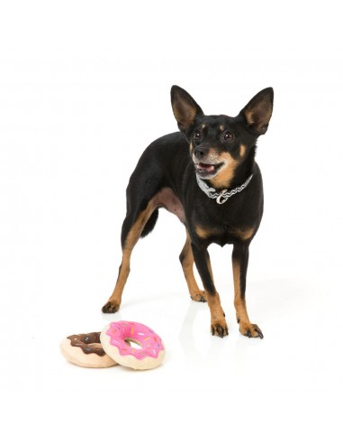 FuzzYard doughnut plush dog toys, pack of 2