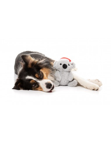 FuzzYard Coco Koala Christmas plush dog toy, size L