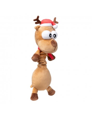 Christmas plush dog toy FuzzYard Domineck the Reindeer
