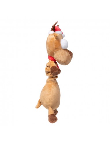Christmas plush dog toy FuzzYard Domineck the Reindeer