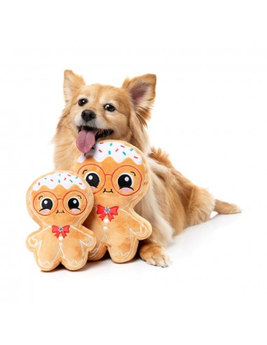 FuzzYard Jinglebread Christmas plush dog toy (size S)