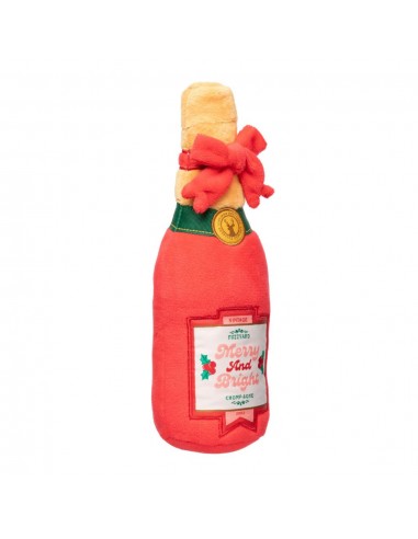 FuzzYard Merry & Bright Chompagne Christmas Plush Dog Toy
