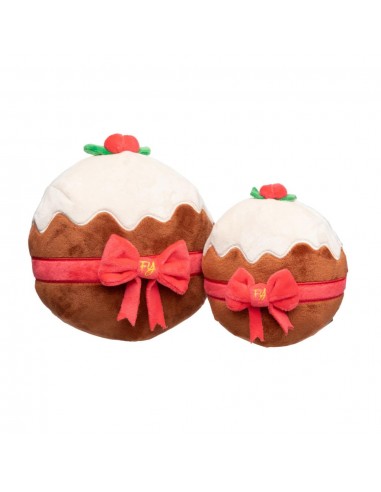 Christmas plush dog toy FuzzYard Merry Puddin, Christmas pudding design