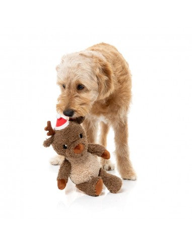 Christmas plush dog toy FuzzYard Ralph the Reindeer