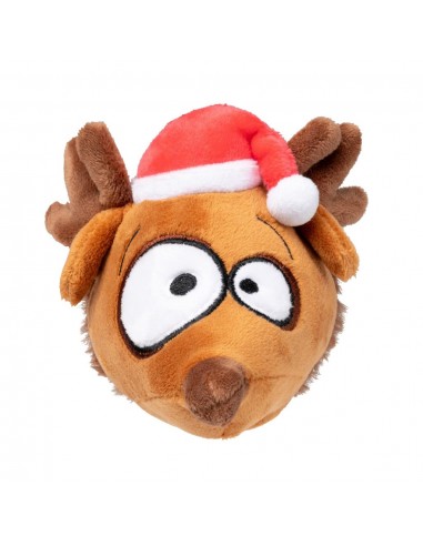 Christmas plush dog toy FuzzYard Run Away Reindeer