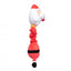 Christmas plush dog toy FuzzYard Saint Neckolas, Santa design