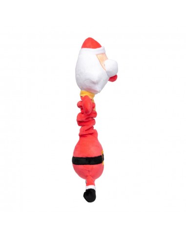Christmas plush dog toy FuzzYard Saint Neckolas, Santa design