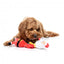 Christmas plush dog toy FuzzYard Saint Neckolas, Santa design