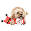 Christmas plush dog toy FuzzYard Saint Neckolas, Santa design