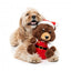 Christmas plush dog toy FuzzYard Santa Fuzz Bear