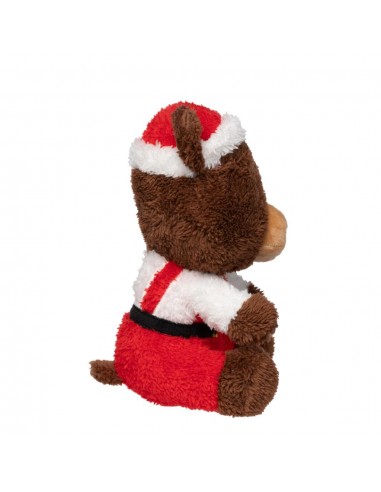 Christmas plush dog toy FuzzYard Santa Fuzz Bear