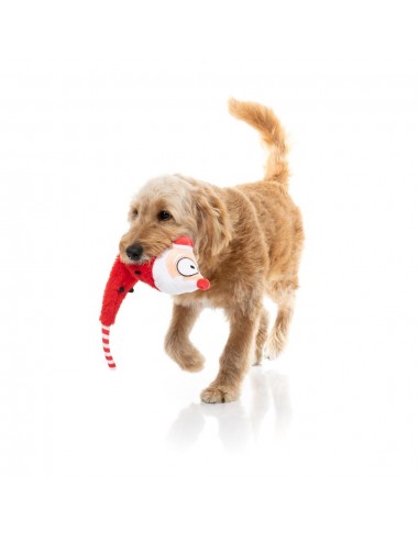 Christmas plush dog toy FuzzYard So Long Santa