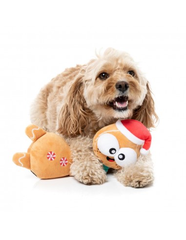 Christmas plush dog toy FuzzYard Veronecka the Gingerbread