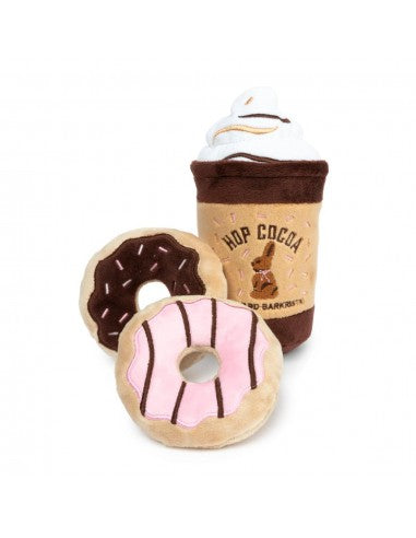 Easter Plush Dog Toys FuzzYard Hop Cocoa, Pack of 3