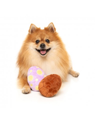 Easter Egg Plush Dog Toys FuzzYard, Pack of 2