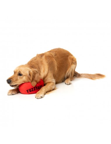 Squeaky plush dog toy FuzzYard Aussie Football