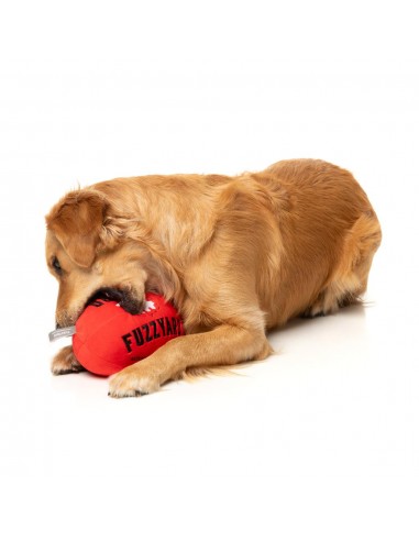 Squeaky plush dog toy FuzzYard Aussie Football