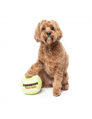 Squeaky plush dog toy FuzzYard Tennis Ball