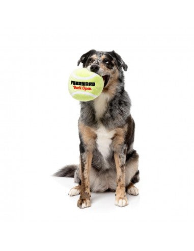 Squeaky plush dog toy FuzzYard Tennis Ball