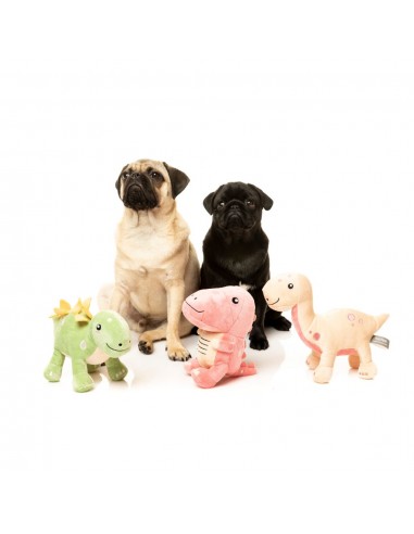 Squeaky plush dog toy FuzzYard Brienne The Brontosaurus