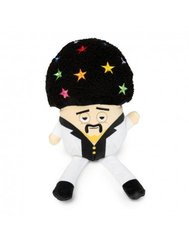 Squeaky plush dog toy FuzzYard Fun Guys Disco Randy Mushroom
