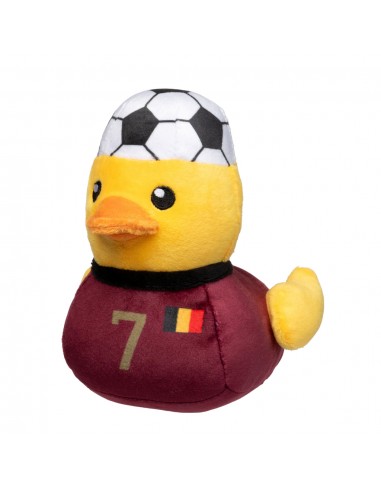 Squeaky plush dog toy FuzzYard Football Duck Belgium No. 7