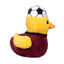 Squeaky plush dog toy FuzzYard Football Duck Belgium No. 7
