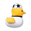 Squeaky plush dog toy FuzzYard Football Duck Germany No. 17