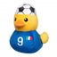 Squeaky plush dog toy FuzzYard Football Duck Italy No. 9