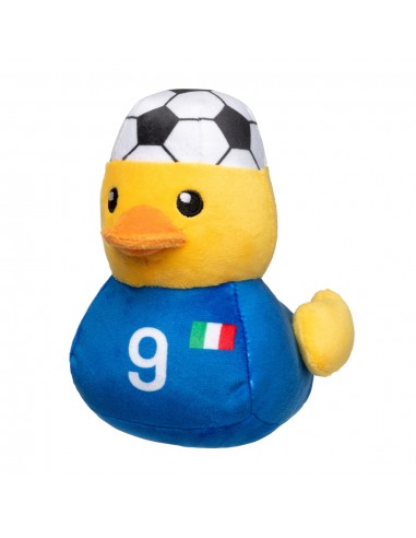 Squeaky plush dog toy FuzzYard Football Duck Italy No. 9