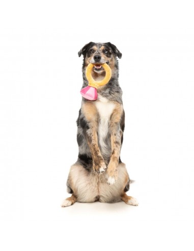 FuzzYard Love Diamond In The Ruff Ring plush dog toy, diamond ring